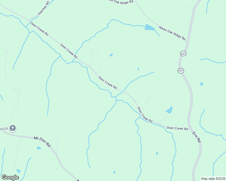 map of restaurants, bars, coffee shops, grocery stores, and more near 3616 Deer Creek Road in McEwen