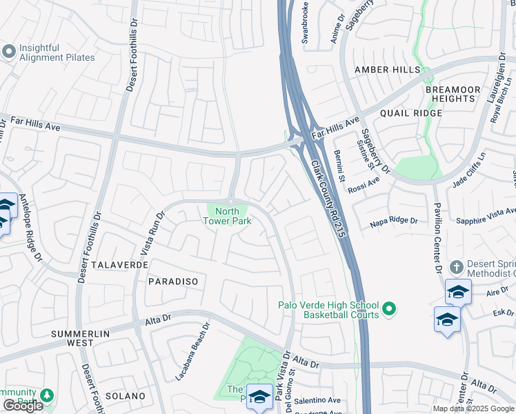 map of restaurants, bars, coffee shops, grocery stores, and more near 11280 Emerald Pine Lane in Las Vegas