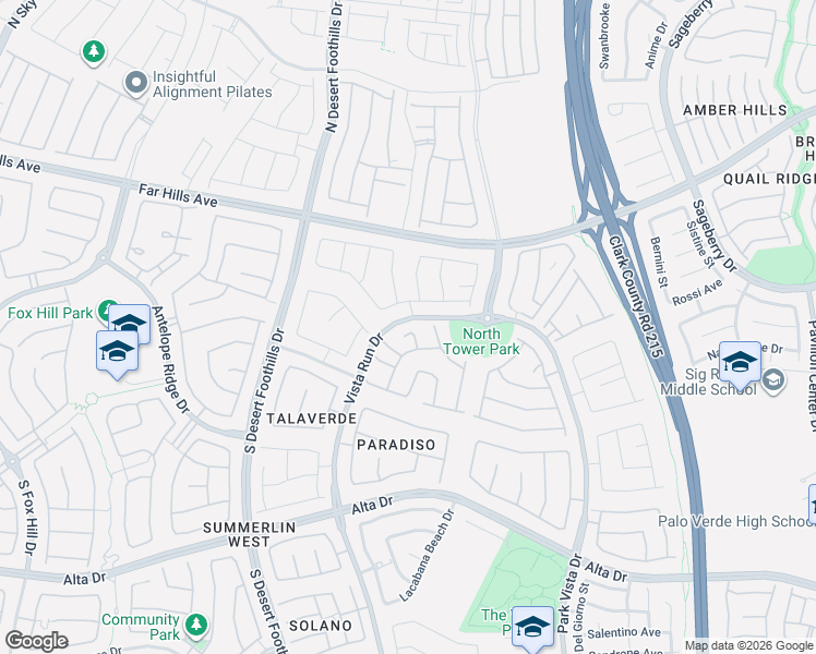 map of restaurants, bars, coffee shops, grocery stores, and more near 11541 Cameo Avenue in Las Vegas