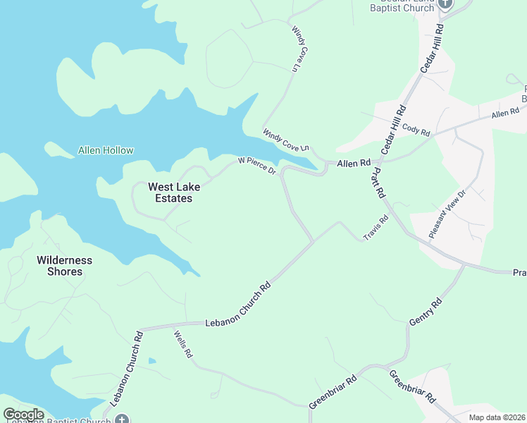 map of restaurants, bars, coffee shops, grocery stores, and more near 7580 Lebanon Church Road in Talbott