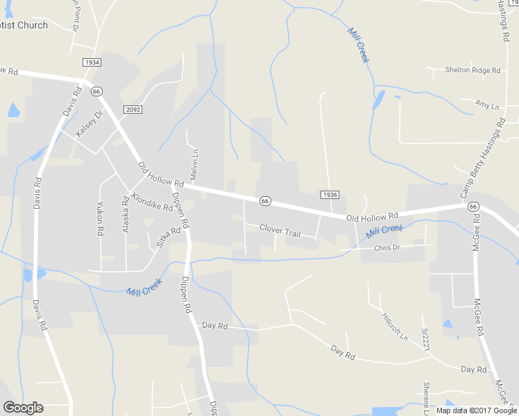 map of restaurants, bars, coffee shops, grocery stores, and more near 1952 Old Hollow Road in Walkertown