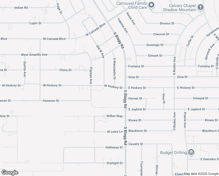 map of restaurants, bars, coffee shops, grocery stores, and more near 131 West Hickory Street in Pahrump