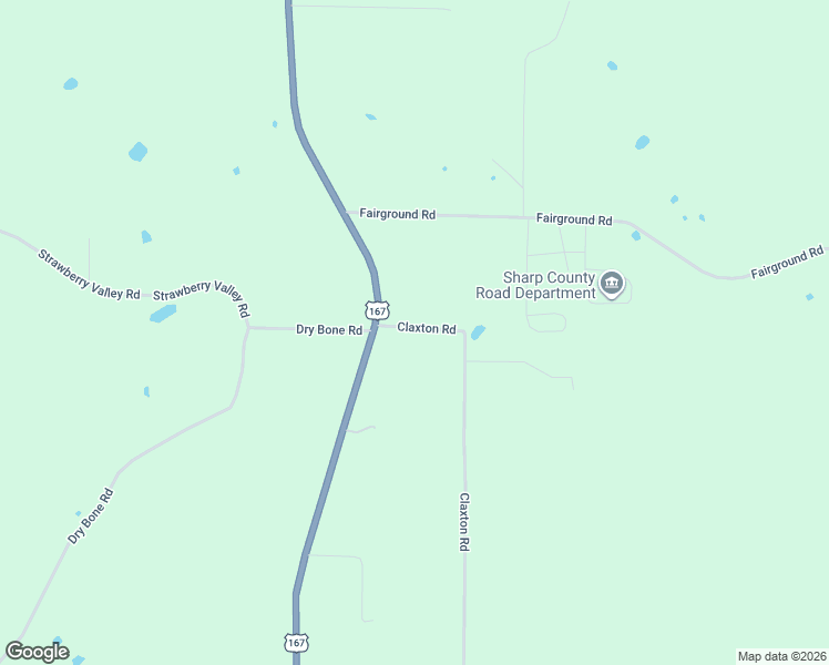 map of restaurants, bars, coffee shops, grocery stores, and more near 207 Claxton Road in Ash Flat