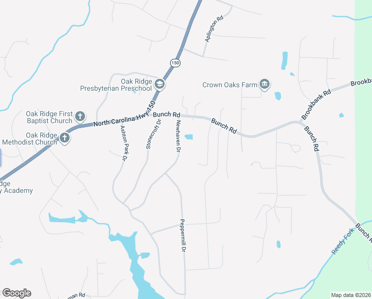 map of restaurants, bars, coffee shops, grocery stores, and more near 7787 Newhaven Drive in Oak Ridge