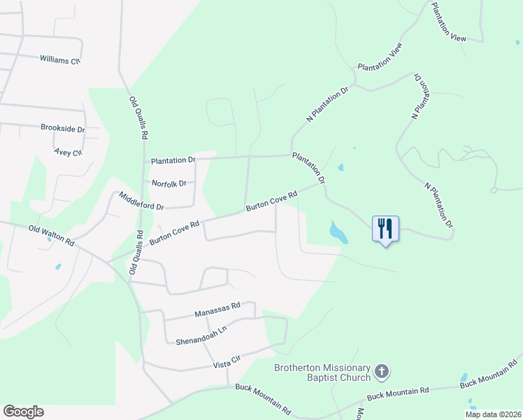 map of restaurants, bars, coffee shops, grocery stores, and more near 3537 Burton Cove Road in Cookeville