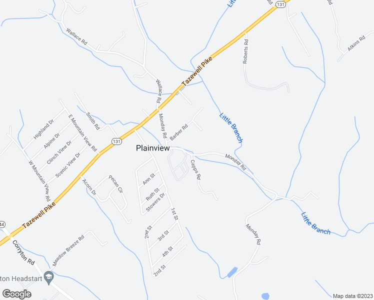 map of restaurants, bars, coffee shops, grocery stores, and more near 220 Monday Road in Corryton