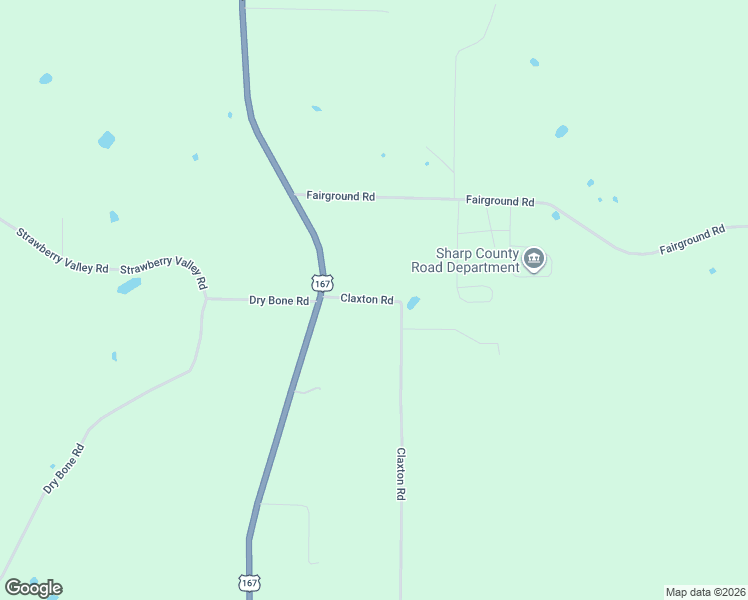 map of restaurants, bars, coffee shops, grocery stores, and more near 207 Claxton Road in Ash Flat