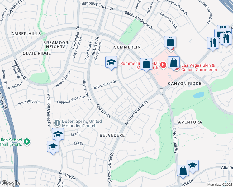 map of restaurants, bars, coffee shops, grocery stores, and more near 412 Carlton Kay Place in Las Vegas