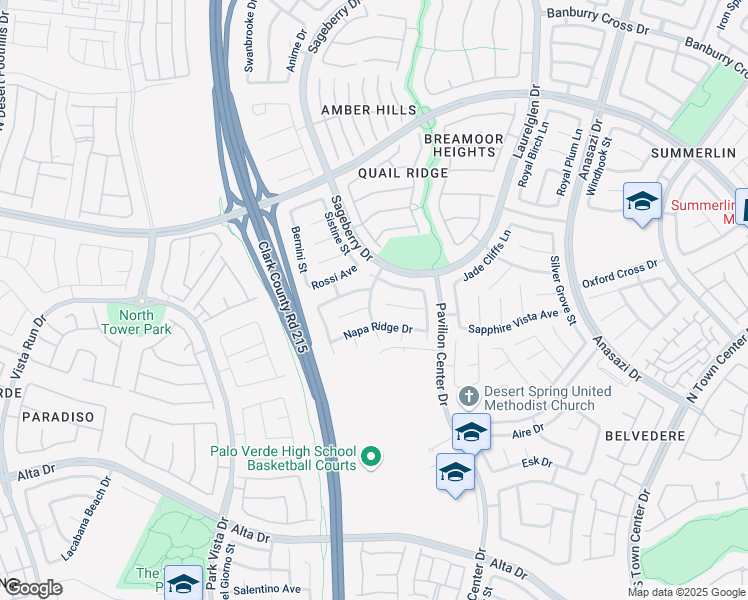 map of restaurants, bars, coffee shops, grocery stores, and more near 11001 Piedmont Valley Avenue in Las Vegas