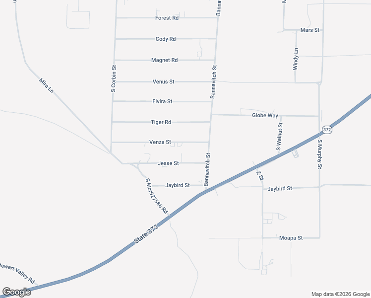 map of restaurants, bars, coffee shops, grocery stores, and more near 4111 Venza Street in Pahrump