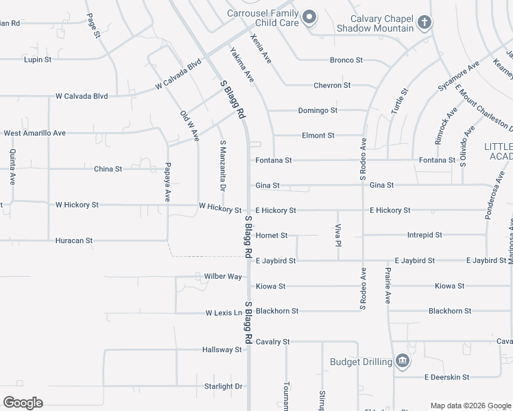 map of restaurants, bars, coffee shops, grocery stores, and more near 2801 South Blagg Road in Pahrump