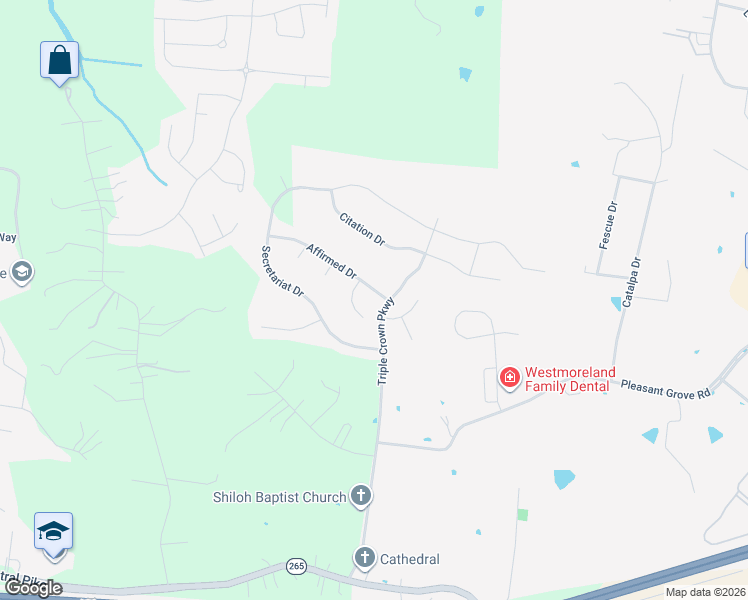 map of restaurants, bars, coffee shops, grocery stores, and more near 4028 Affirmed Dr in Mt Juliet