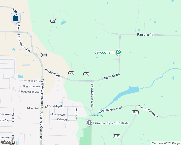 map of restaurants, bars, coffee shops, grocery stores, and more near 625 Carlock Road in Springdale