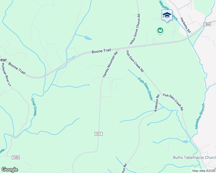 map of restaurants, bars, coffee shops, grocery stores, and more near 170 Hamby Mountain Place in Millers Creek