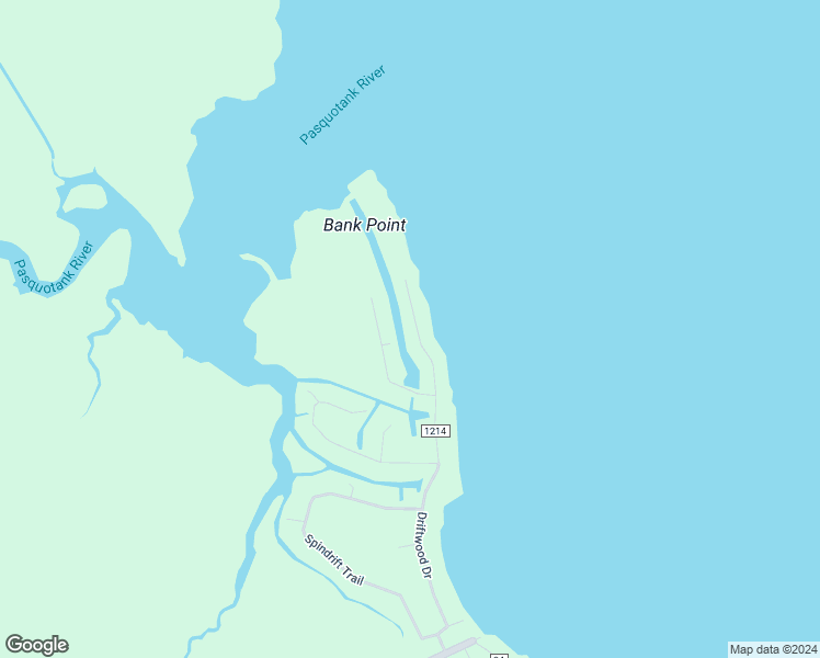 map of restaurants, bars, coffee shops, grocery stores, and more near 519 Driftwood Drive in Elizabeth City