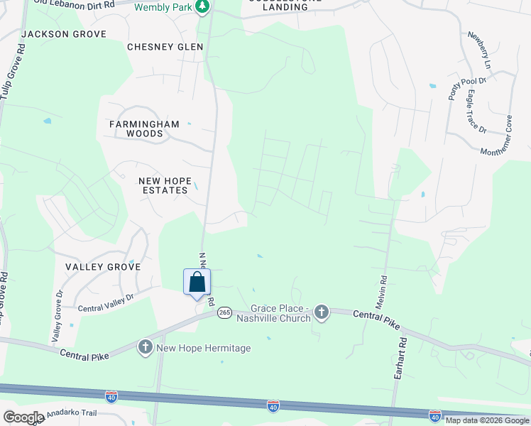 map of restaurants, bars, coffee shops, grocery stores, and more near 300 Bournemouth Lane in Nashville
