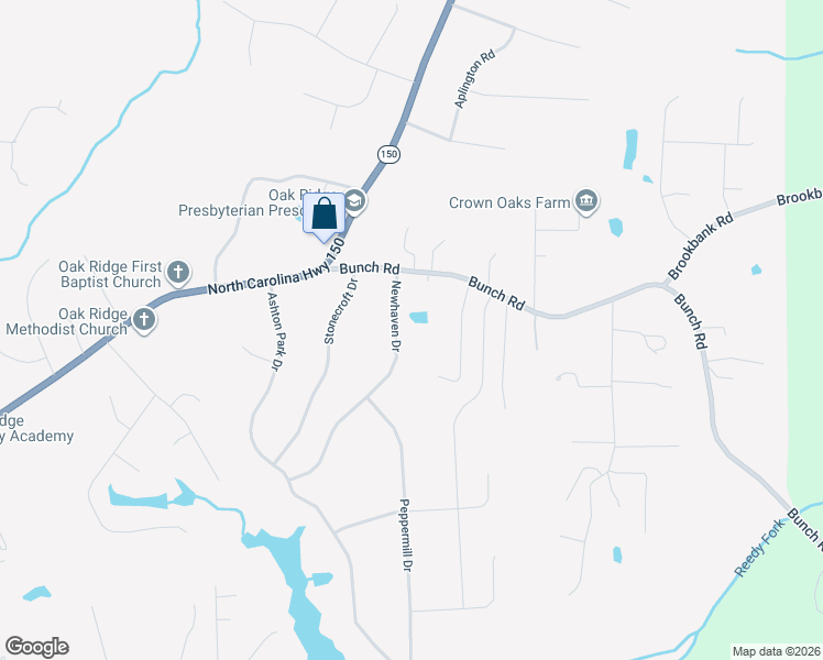 map of restaurants, bars, coffee shops, grocery stores, and more near 7787 Newhaven Dr in Oak Ridge