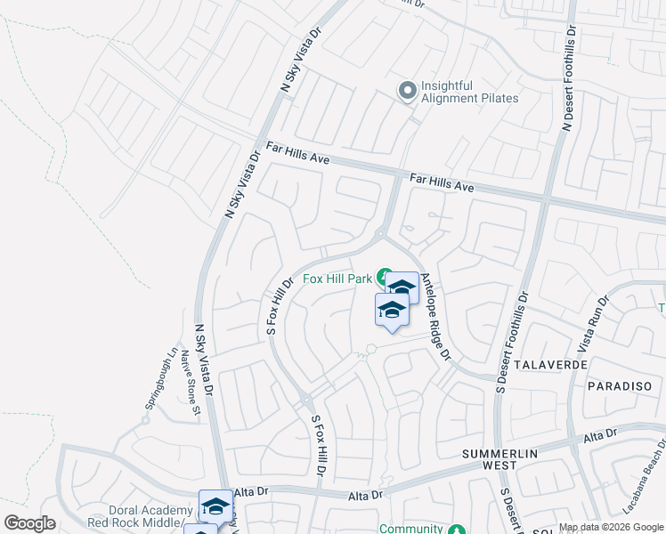 map of restaurants, bars, coffee shops, grocery stores, and more near 188 Elder View Drive in Las Vegas