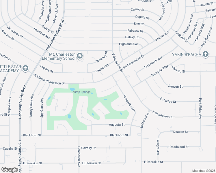 map of restaurants, bars, coffee shops, grocery stores, and more near 1740 Cypress Point Court in Pahrump