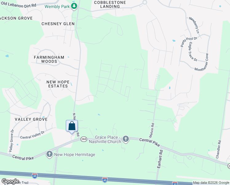 map of restaurants, bars, coffee shops, grocery stores, and more near 300 Bournemouth Lane in Nashville