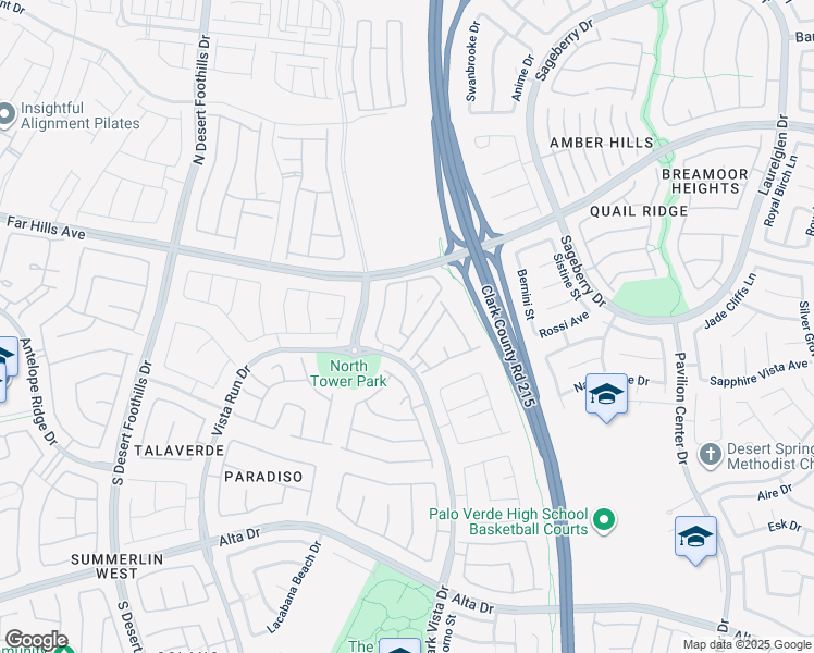 map of restaurants, bars, coffee shops, grocery stores, and more near 11280 Emerald Pine Lane in Las Vegas