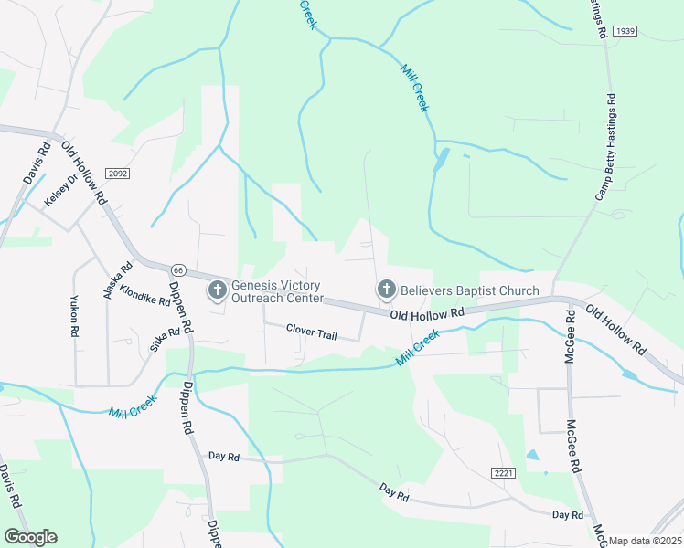 map of restaurants, bars, coffee shops, grocery stores, and more near 1977 Old Hollow Road in Walkertown