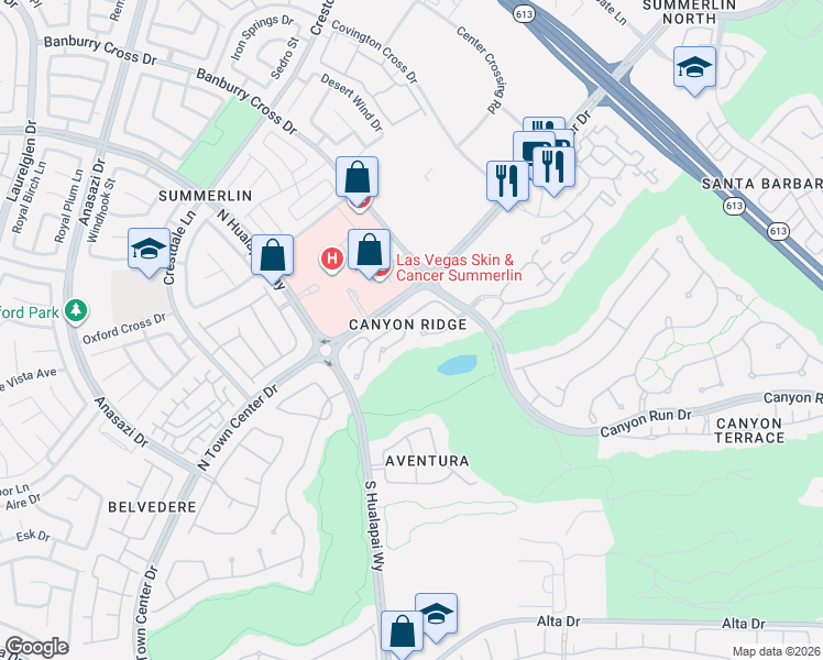 map of restaurants, bars, coffee shops, grocery stores, and more near in Las Vegas