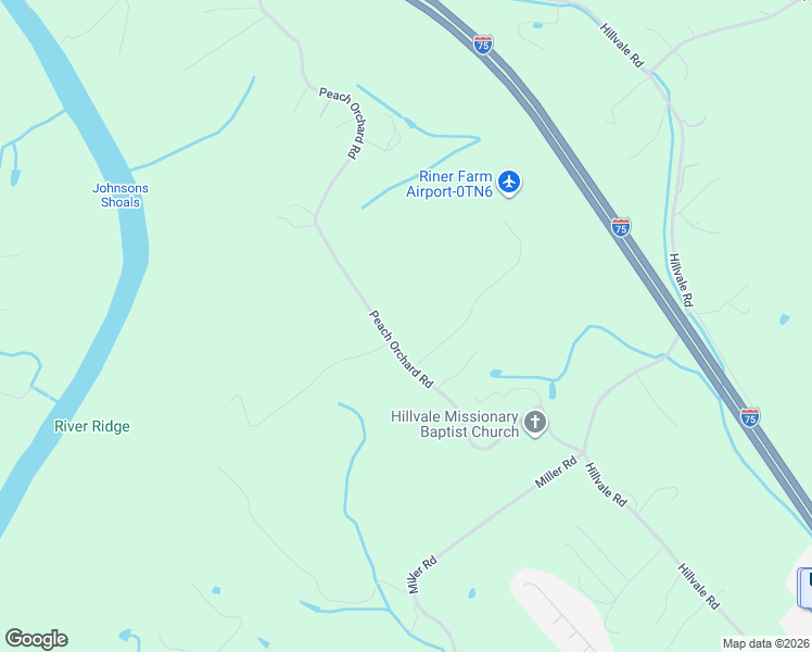 map of restaurants, bars, coffee shops, grocery stores, and more near 312 Peach Orchard Road in Clinton