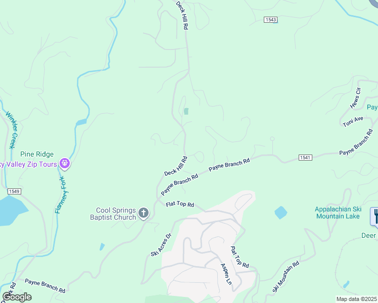 map of restaurants, bars, coffee shops, grocery stores, and more near 115 Split Rail Lane in Blowing Rock