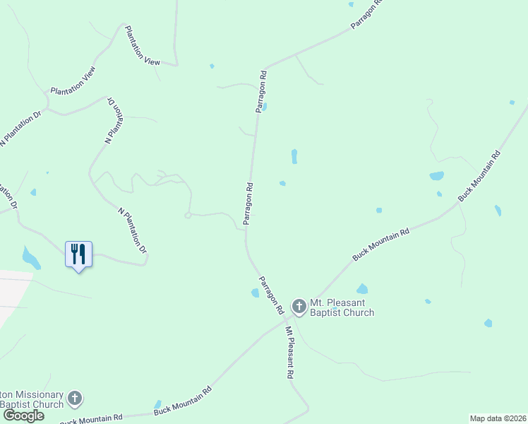 map of restaurants, bars, coffee shops, grocery stores, and more near 480 Parragon Road in Cookeville