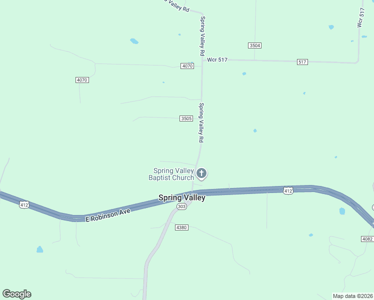 map of restaurants, bars, coffee shops, grocery stores, and more near 21067 Spring Valley Road in Springdale