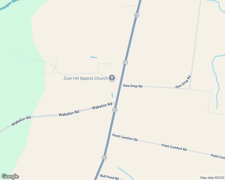 map of restaurants, bars, coffee shops, grocery stores, and more near 2313 North Carolina 45 in Colerain