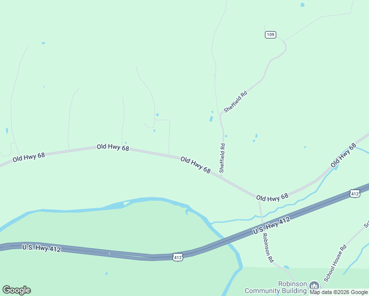 map of restaurants, bars, coffee shops, grocery stores, and more near 15156 Old Highway 68 in Siloam Springs