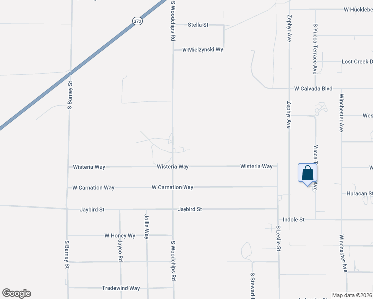 map of restaurants, bars, coffee shops, grocery stores, and more near 2731 S Woodchips Rd in Pahrump