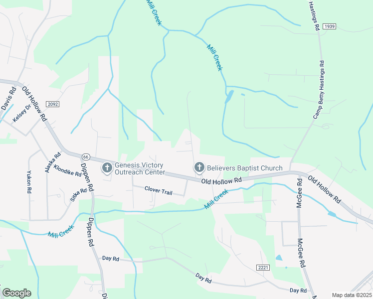 map of restaurants, bars, coffee shops, grocery stores, and more near Bonne Venture Road in Walkertown
