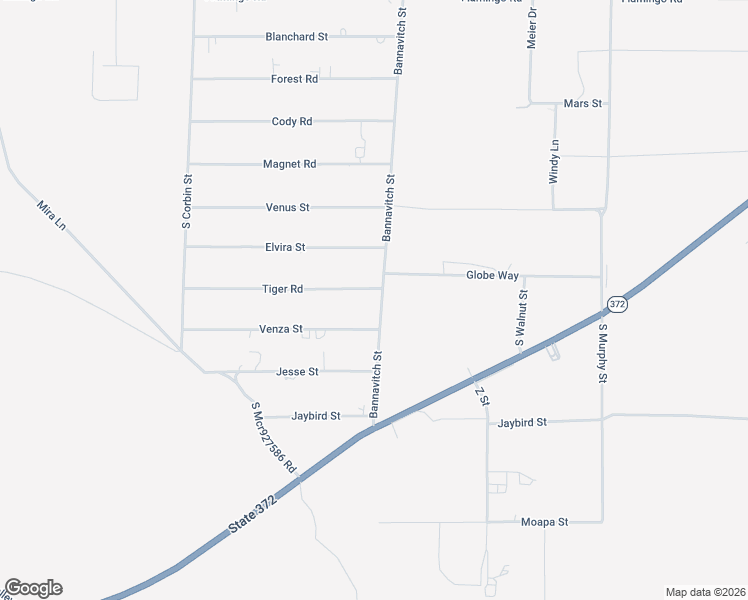 map of restaurants, bars, coffee shops, grocery stores, and more near 4021 Tiger Road in Pahrump