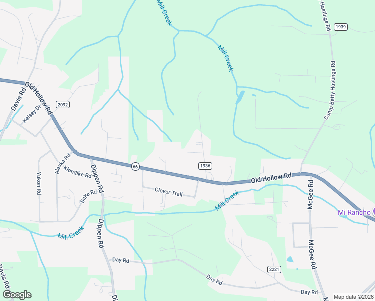 map of restaurants, bars, coffee shops, grocery stores, and more near 4046 Bonne Venture Road in Walkertown