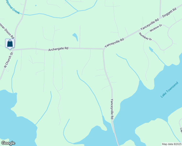 map of restaurants, bars, coffee shops, grocery stores, and more near 4987 Yanceyville Road in Browns Summit