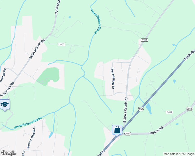 map of restaurants, bars, coffee shops, grocery stores, and more near 6460 Wallyford Ln in Walkertown