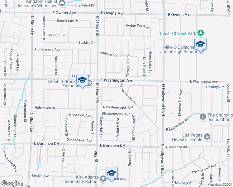 map of restaurants, bars, coffee shops, grocery stores, and more near 1133 Clairville Street in Las Vegas