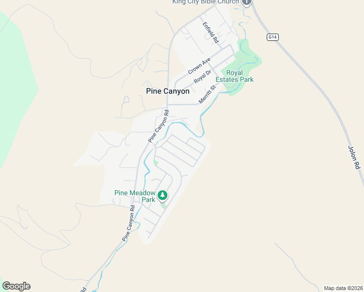 map of restaurants, bars, coffee shops, grocery stores, and more near 51201 Pine Canyon Road in King City