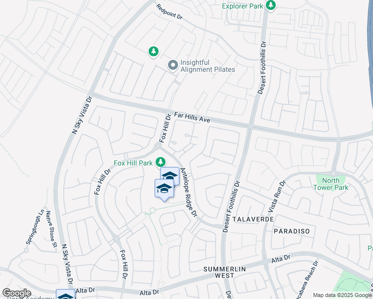 map of restaurants, bars, coffee shops, grocery stores, and more near 161 Petaluma Valley Drive in Las Vegas