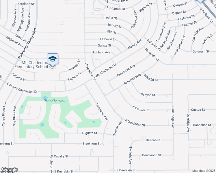 map of restaurants, bars, coffee shops, grocery stores, and more near 2760 Tecumseh Avenue in Pahrump