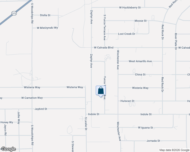 map of restaurants, bars, coffee shops, grocery stores, and more near 2640 Zephyr Avenue in Pahrump