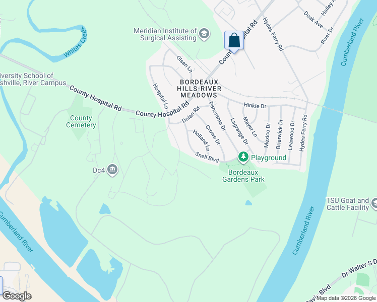 map of restaurants, bars, coffee shops, grocery stores, and more near 1456 Snell Boulevard in Nashville