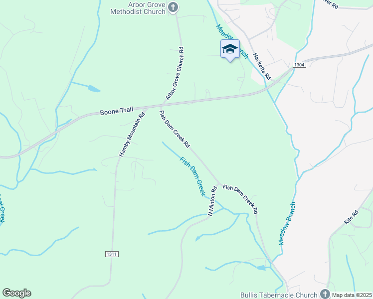 map of restaurants, bars, coffee shops, grocery stores, and more near 350 Fish Dam Creek Road in Wilkesboro