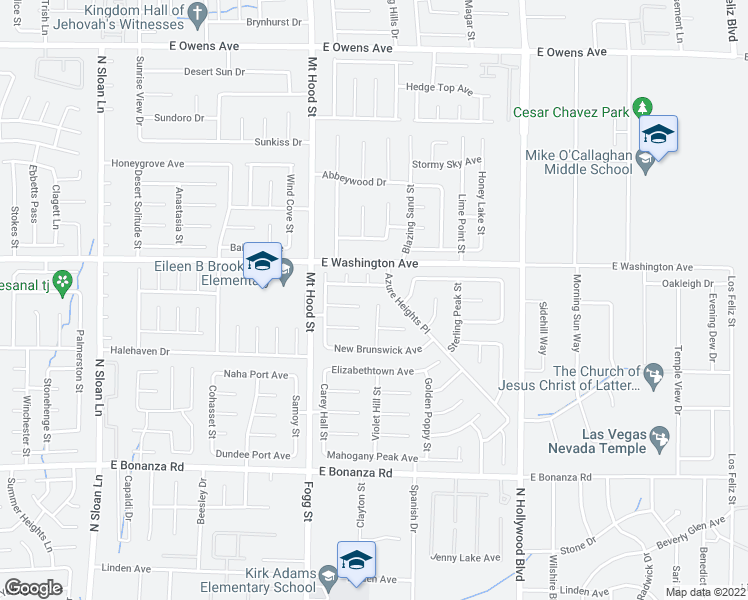 map of restaurants, bars, coffee shops, grocery stores, and more near 1145 Clairville Street in Las Vegas