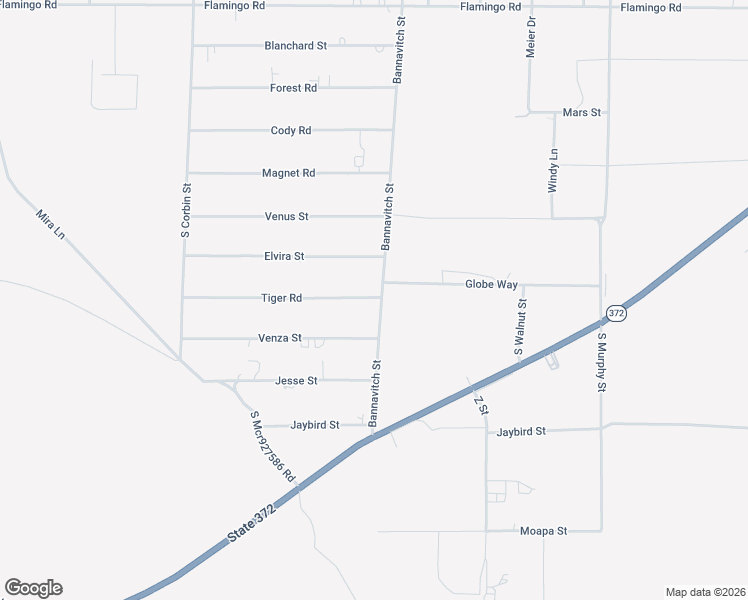 map of restaurants, bars, coffee shops, grocery stores, and more near 4021 Tiger Road in Pahrump