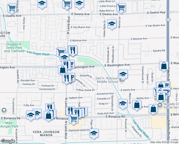 map of restaurants, bars, coffee shops, grocery stores, and more near 850 Stainglass Lane in Las Vegas