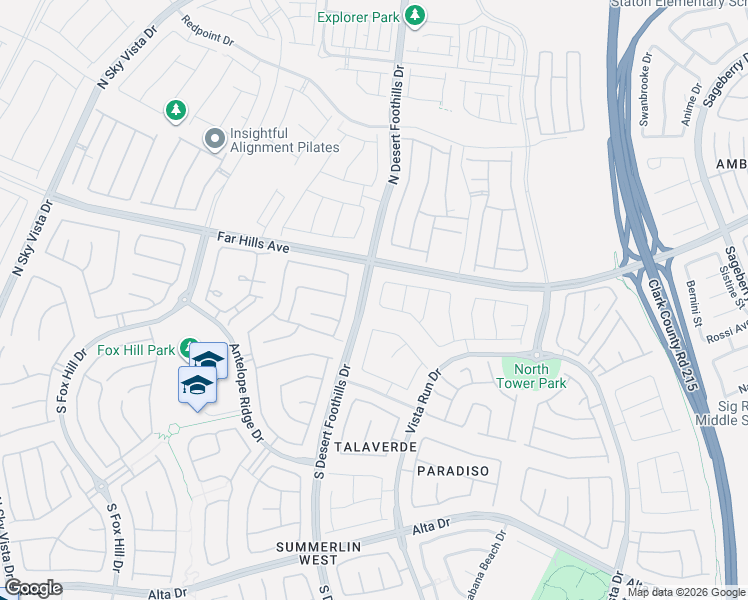 map of restaurants, bars, coffee shops, grocery stores, and more near 77 Tea House Street in Las Vegas